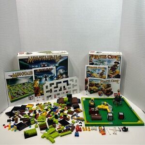 LEGO Minotaurus and Pirate Code game pieces plus extra mini figures